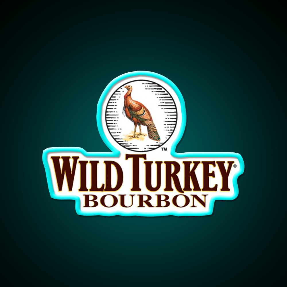 Wild Turkey Bourbon Whiskey Drink Bar Led Neon Sign Wall Art Rgb Color