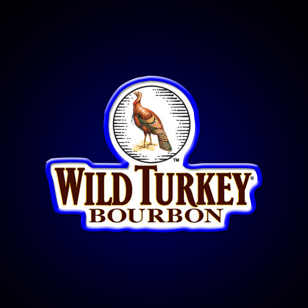 Wild Turkey Bourbon Whiskey Drink Bar Led Neon Sign Wall Art Rgb Color