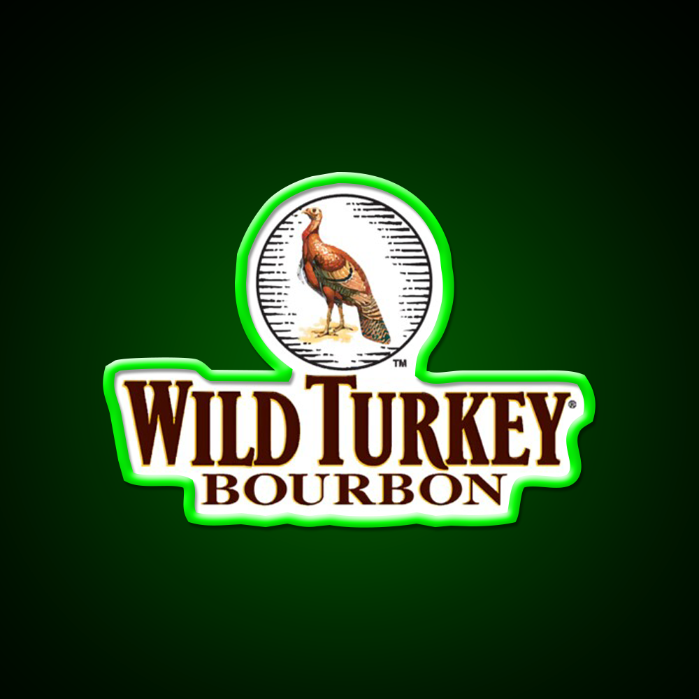Wild Turkey Bourbon Whiskey Drink Bar Led Neon Sign Wall Art Rgb Color