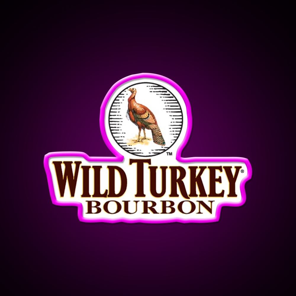 Wild Turkey Bourbon Whiskey Drink Bar Led Neon Sign Wall Art Rgb Color