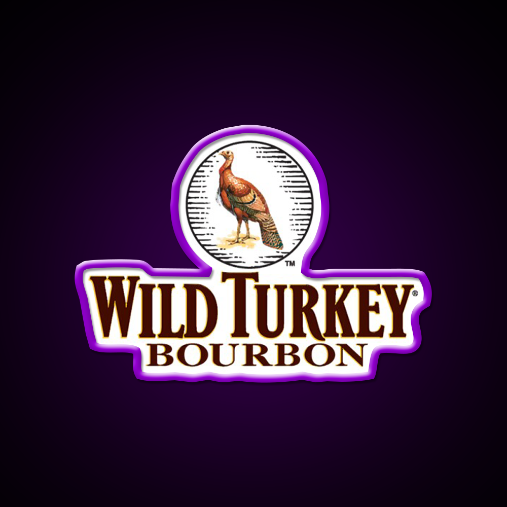 Wild Turkey Bourbon Whiskey Drink Bar Led Neon Sign Wall Art Rgb Color