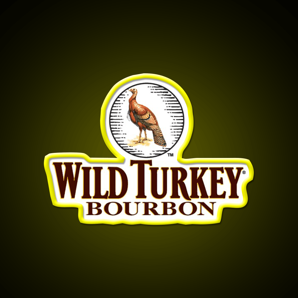 Wild Turkey Bourbon Whiskey Drink Bar Led Neon Sign Wall Art Rgb Color - Shineneon