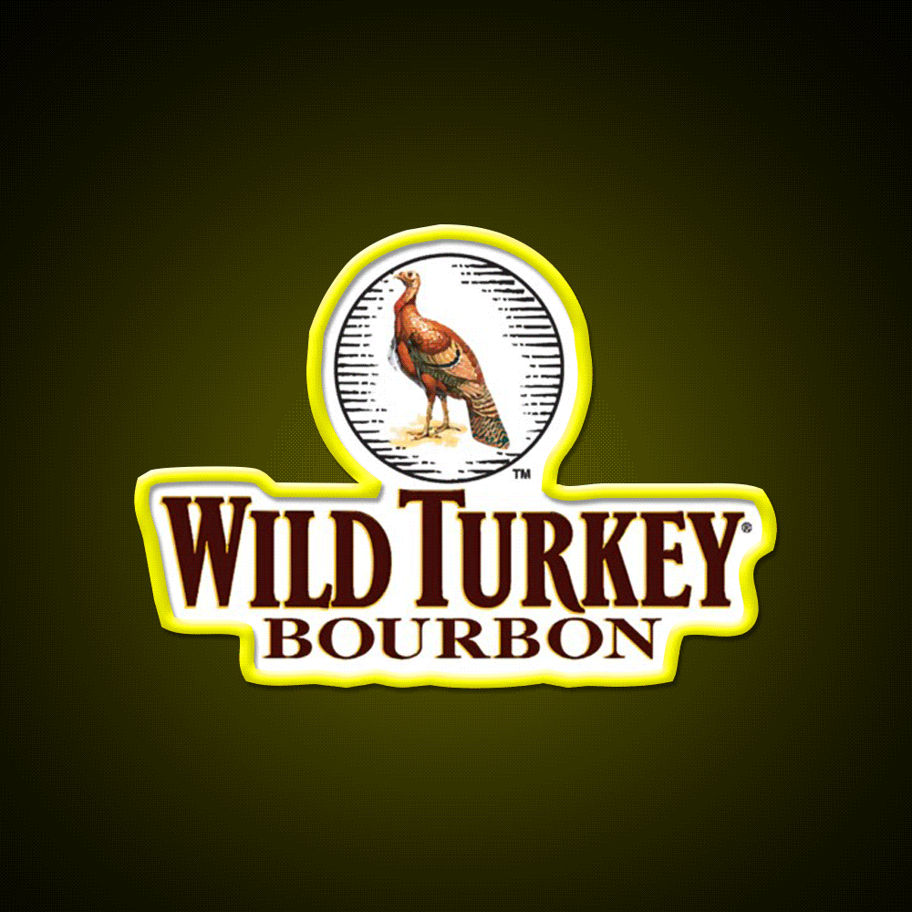 Wild Turkey Bourbon Whiskey Drink Bar Led Neon Sign Wall Art Rgb Color