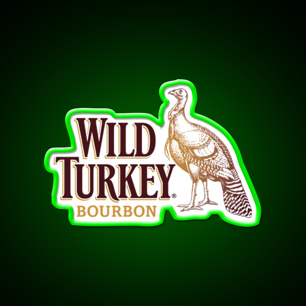 Wild Turkey Logo Beer Bar Decor Led Neon Sign Rgb Color - LED neon sign view 8