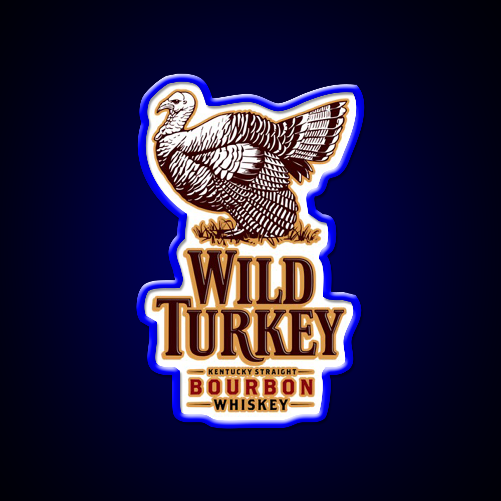 Wild Turkey Whiskey Drink Bar Led Neon Sign Rgb Color