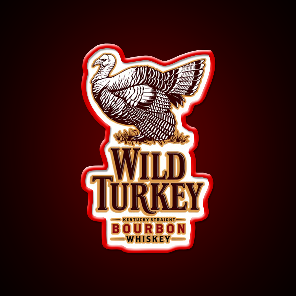 Wild Turkey Whiskey Drink Bar Led Neon Sign Rgb Color