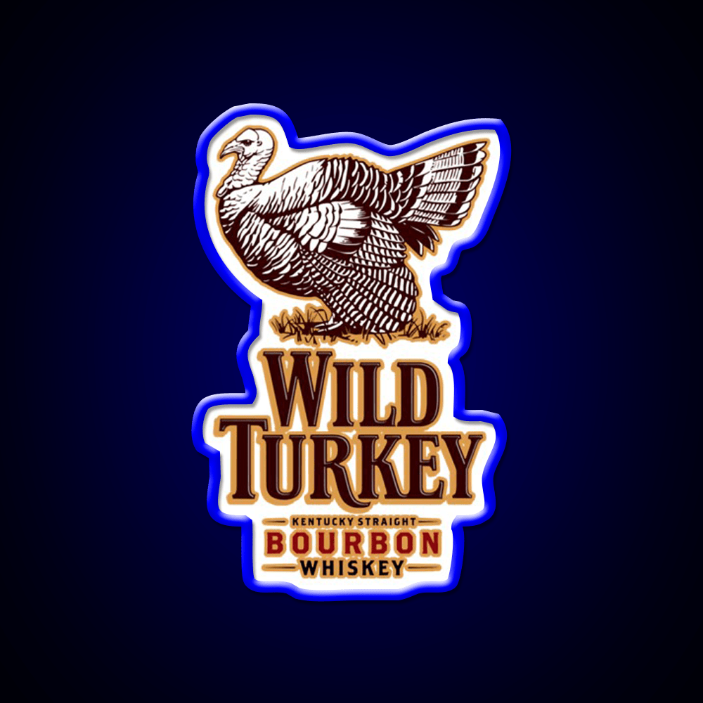 Wild Turkey Whiskey Drink Bar Led Neon Sign Rgb Color - Shineneon