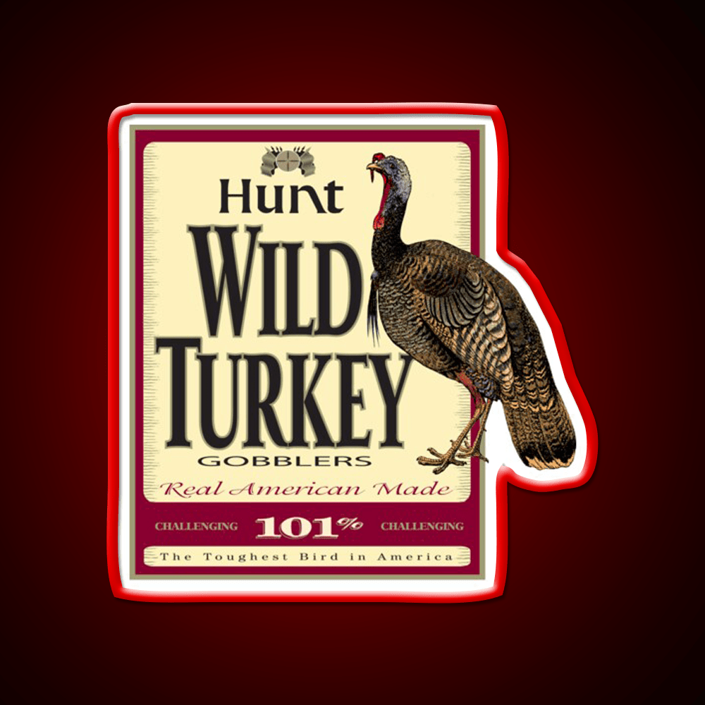 Wild Turkey Whiskey Drink Bar Led Neon Sign Wall Art Rgb Color - Shineneon