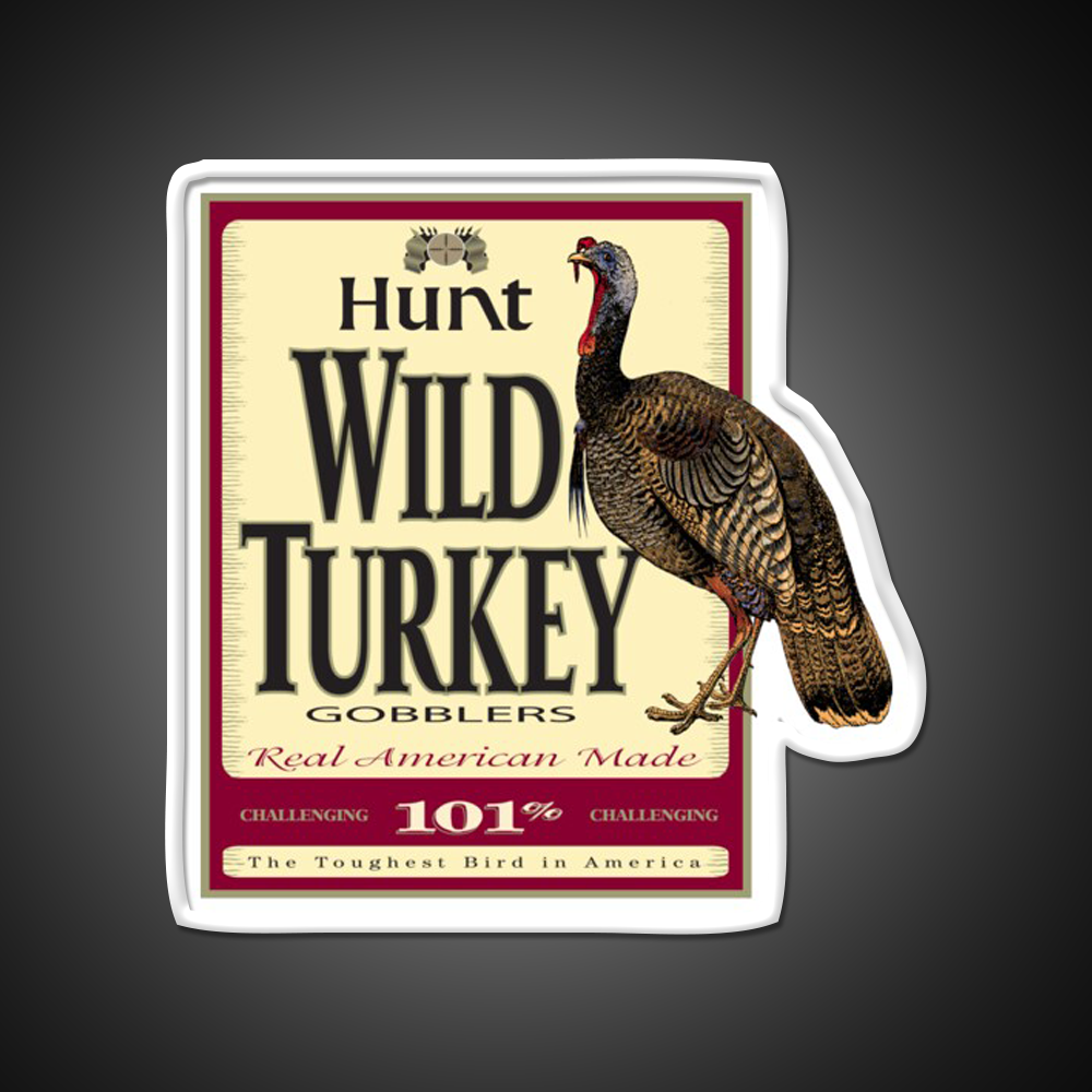 Wild Turkey Whiskey Drink Bar Led Neon Sign Wall Art Rgb Color