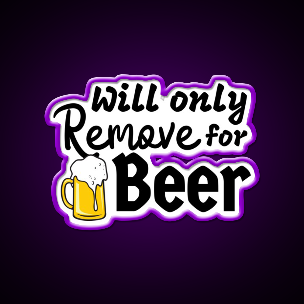 Will Only Remove For Beer Man Cave Bar Led Neon Sign Rgb Color