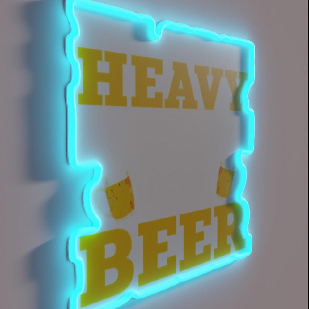 Will Operate Heavy Equipment For Beer Rgb Led Neon Sign - Shineneon
