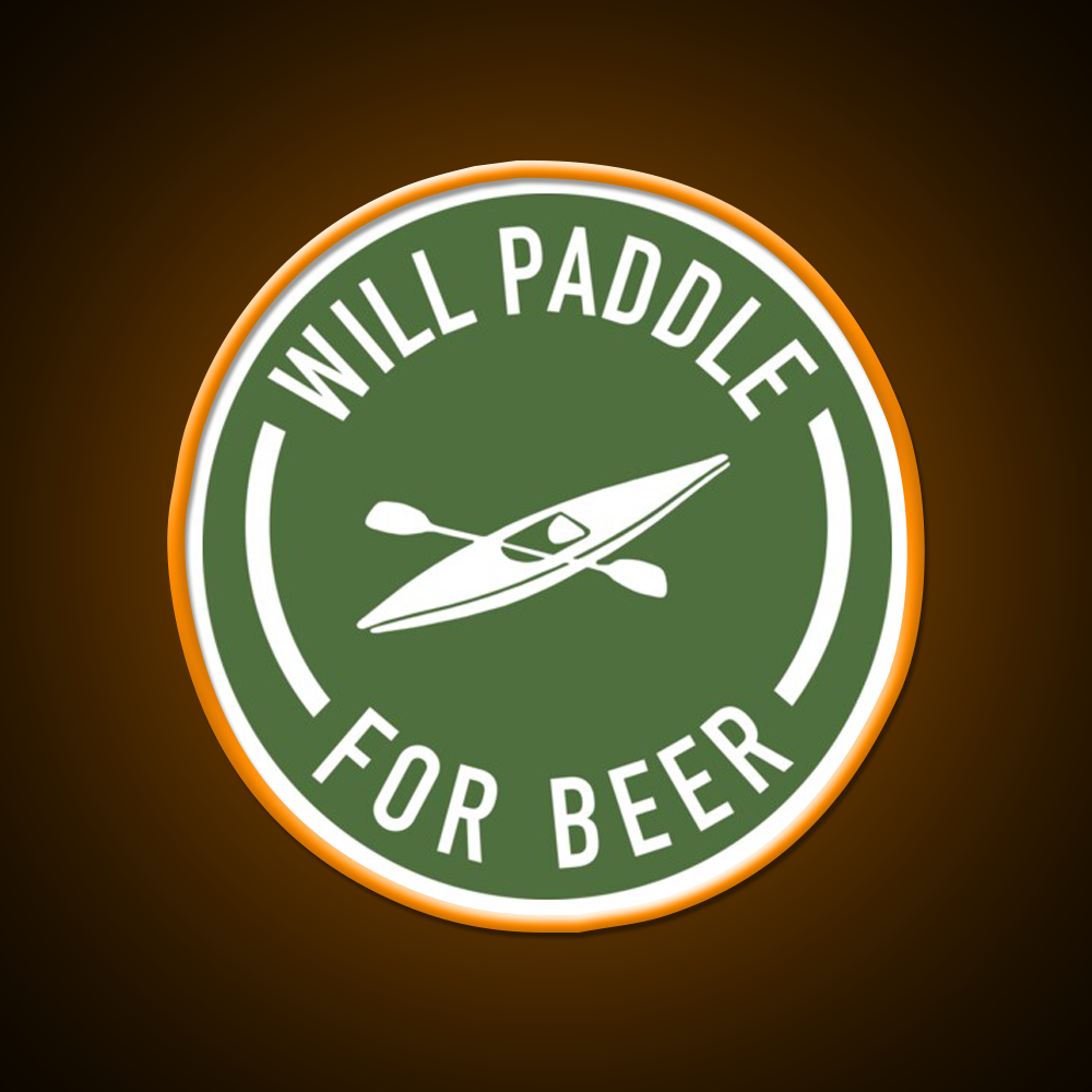 Will Paddle For Beer Bar Decor Led Neon Sign Rgb Color - LED neon sign view 6