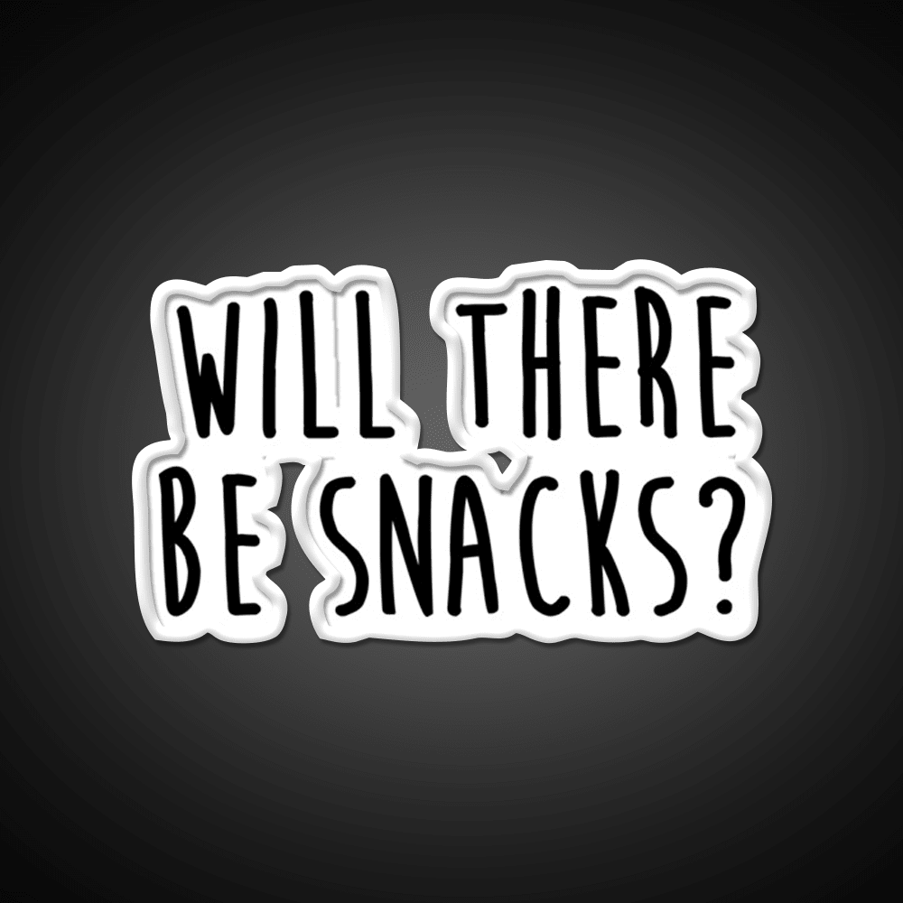 Will There Be Snacks Snack Food Led Neon Sign Rgb Color - Shineneon