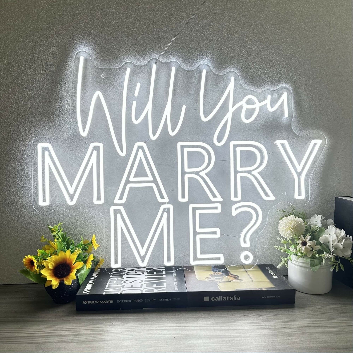 Will You Marry Me Neon Sign Wedding Party Decoration | Shineneon