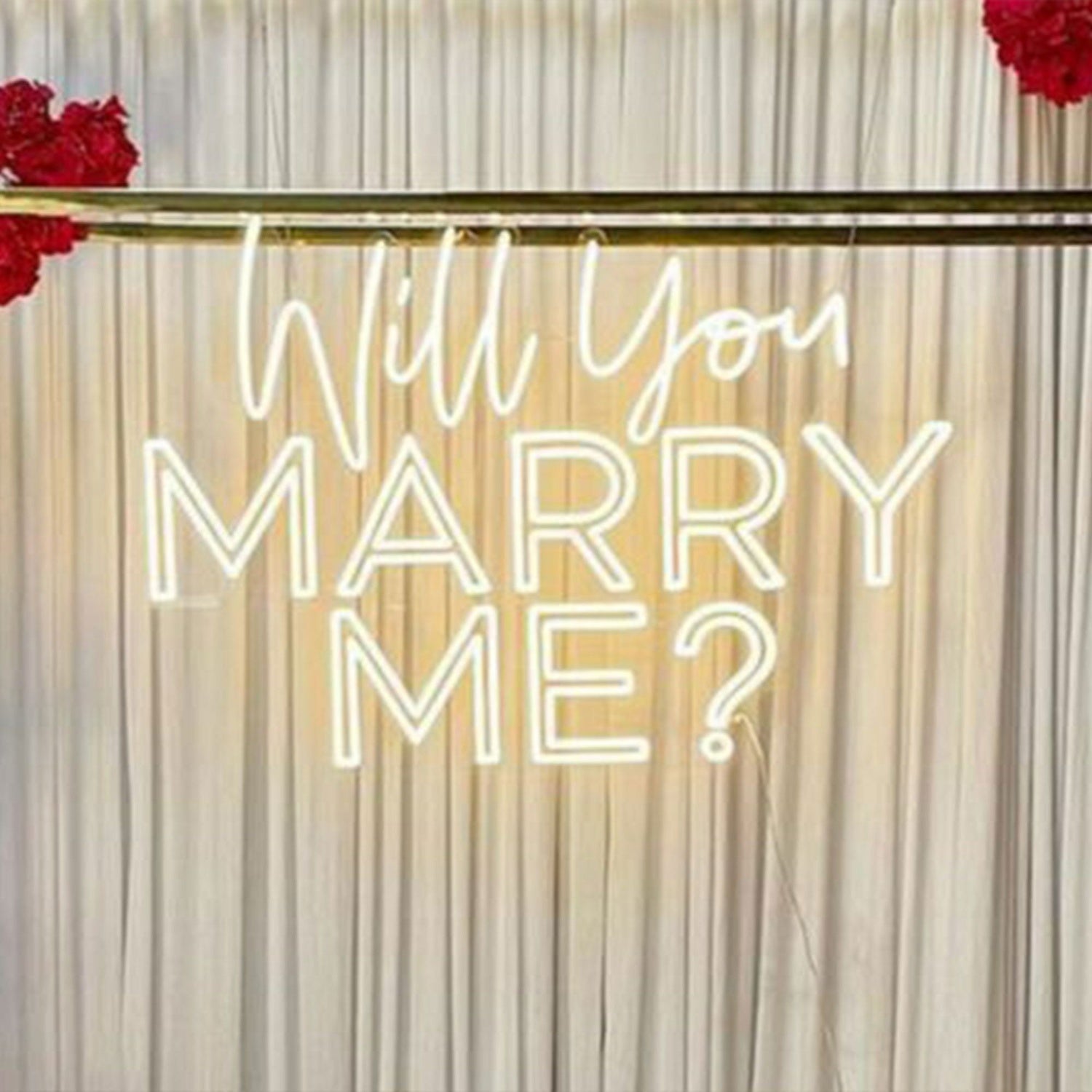 Will You Marry Me Neon Sign Wedding Party Decoration | Shineneon