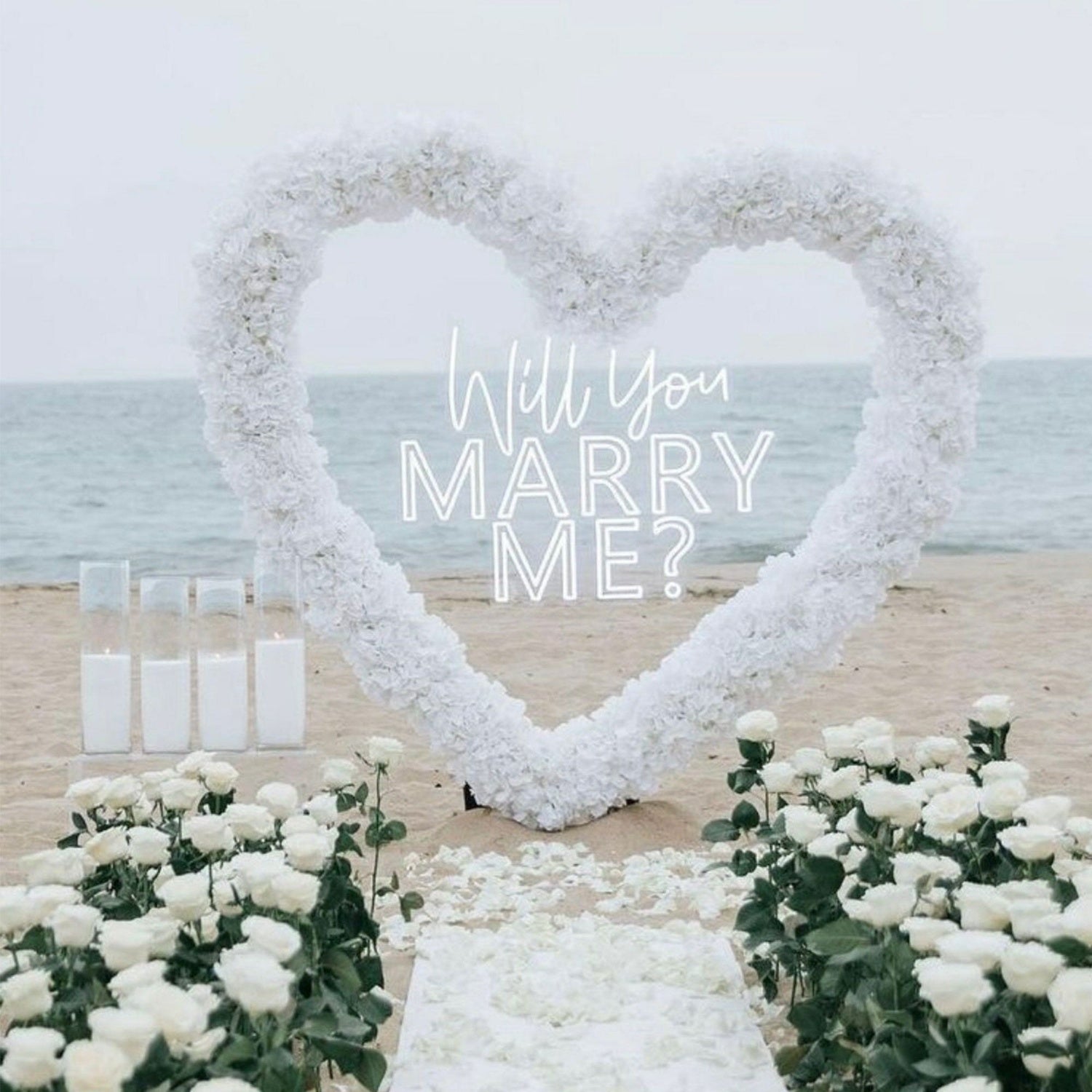 Will You Marry Me Neon Sign Wedding Party Decoration | Shineneon
