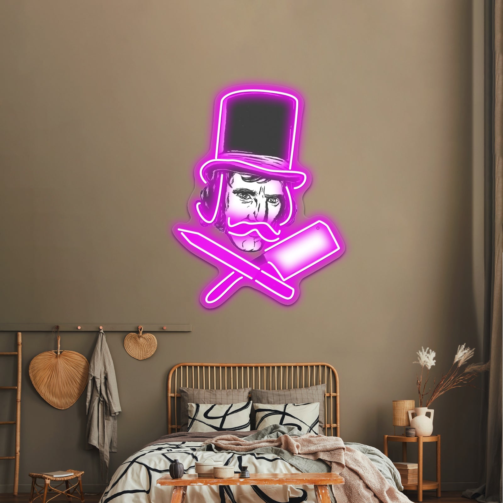 William Cutting The Butcher Artwork Neon Signs Custom | Shineneon