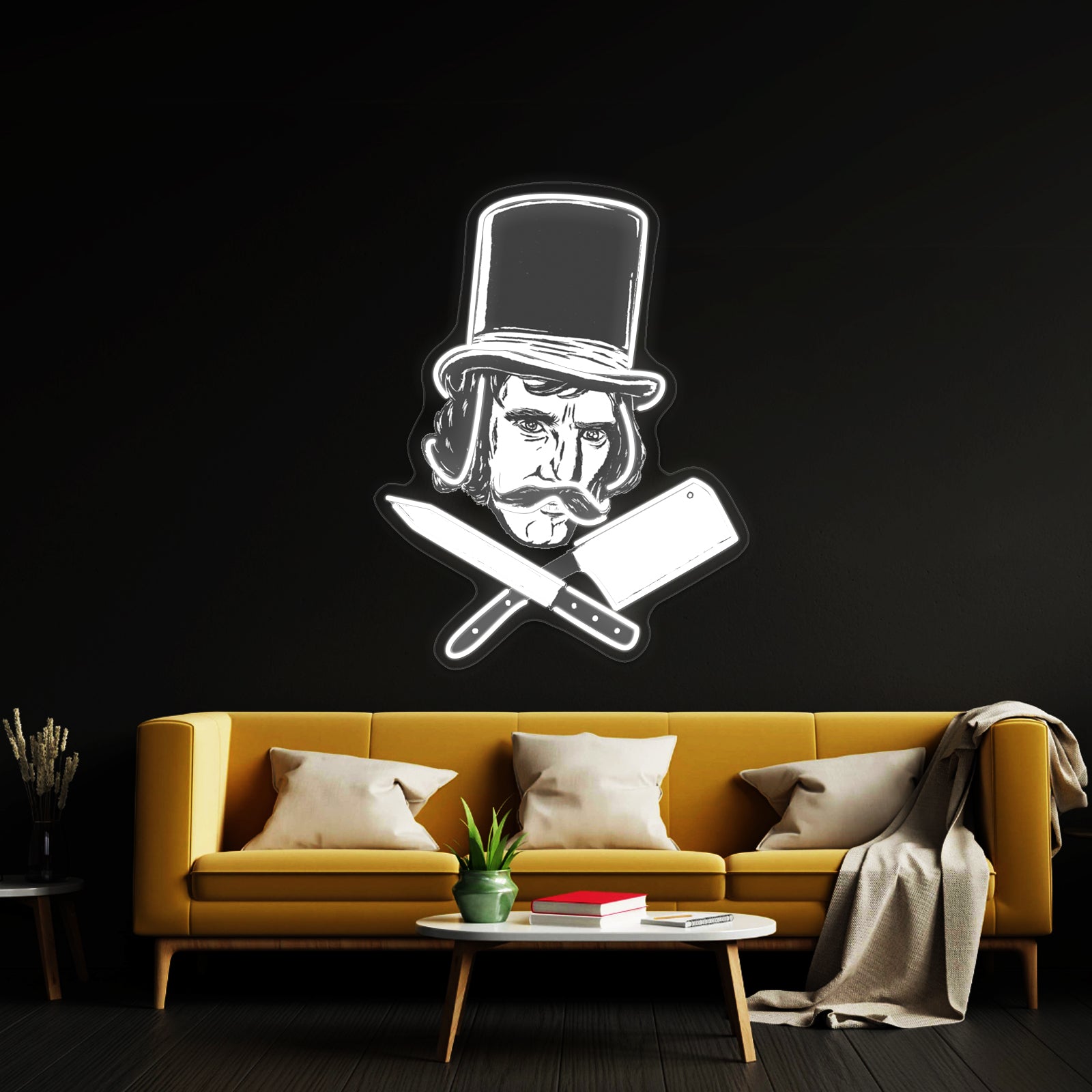 William Cutting The Butcher Artwork Neon Signs Custom | Shineneon