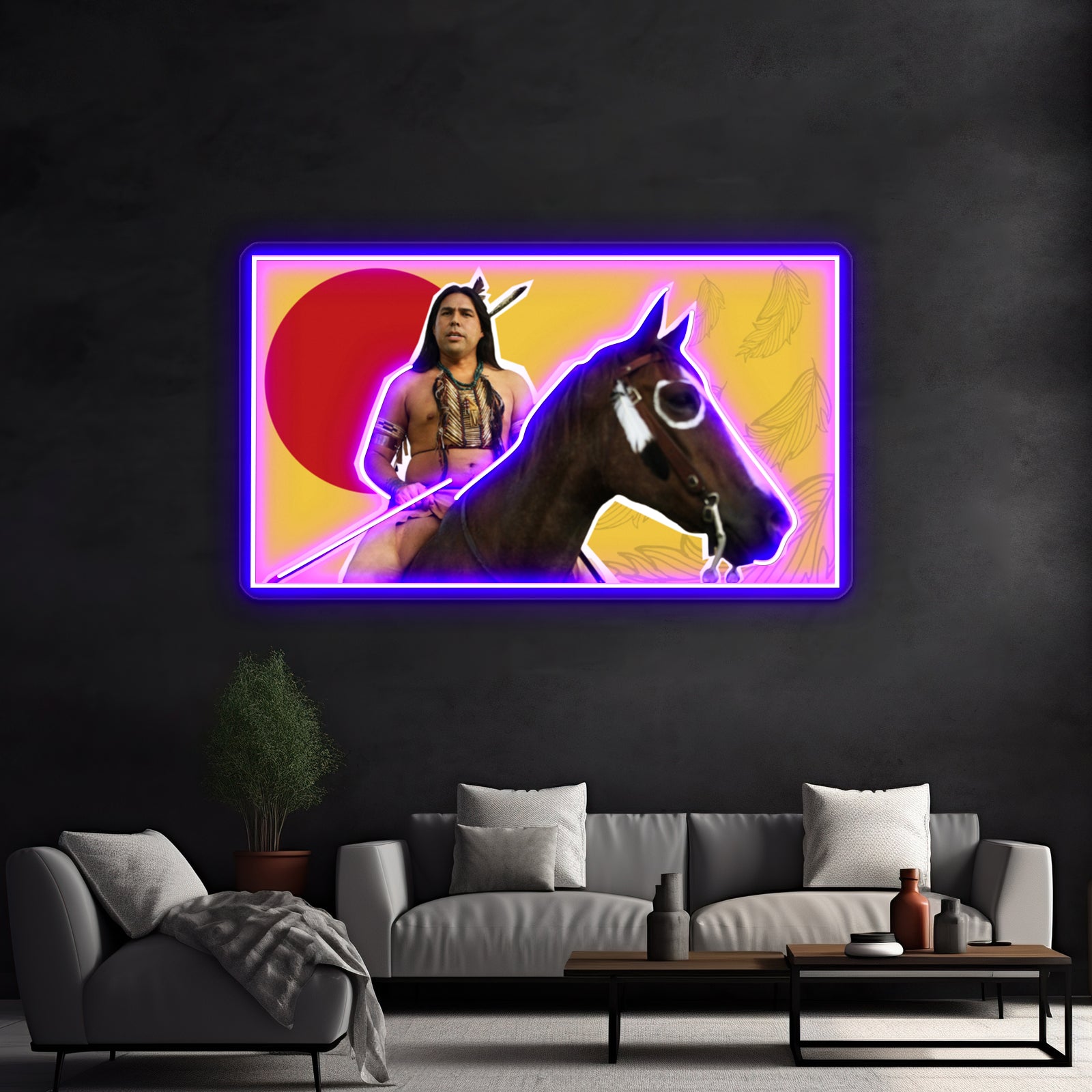 William Knifeman Aka Spirit Reservation Dogs Artwork Neon Signs Custom | Shineneon