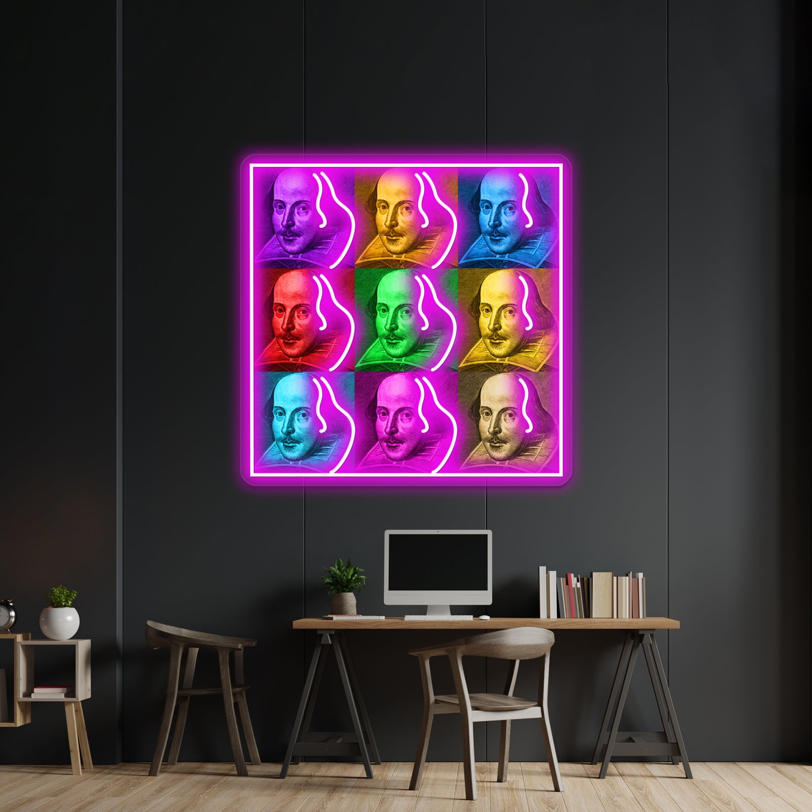 William Shakespeare Pop Artwork Neon Signs Custom | Shineneon