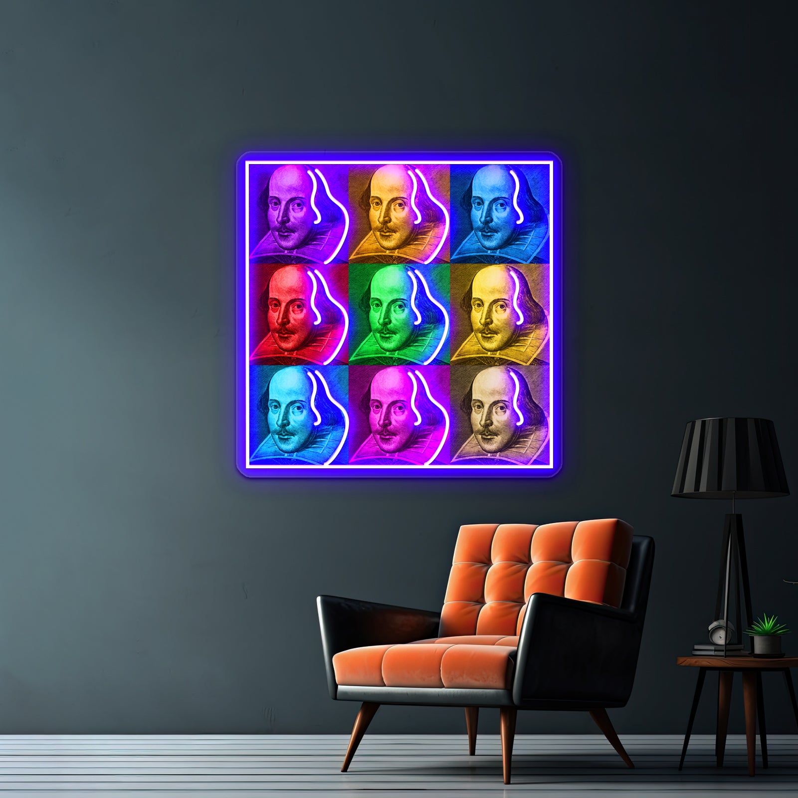 William Shakespeare Pop Artwork Neon Signs Custom | Shineneon