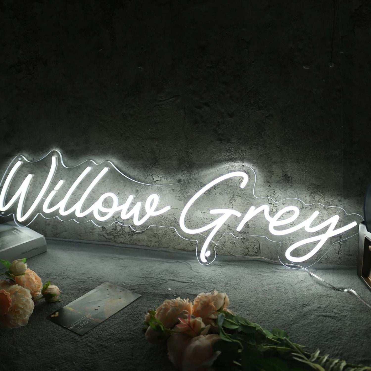 Willow Grey White Led Neon Sign - Shineneon
