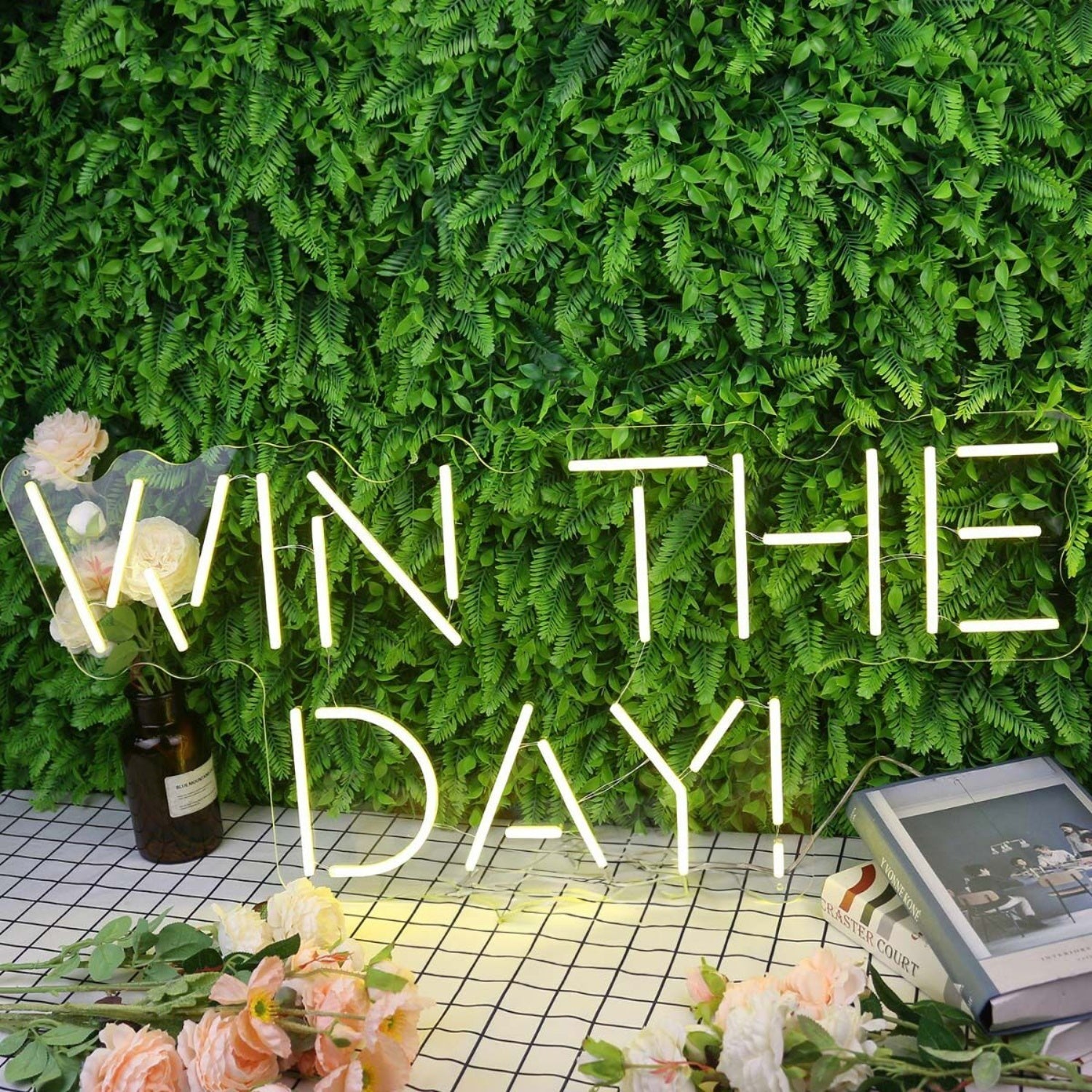 Win The Day Yellow Custom Led Neon Sign - Shineneon