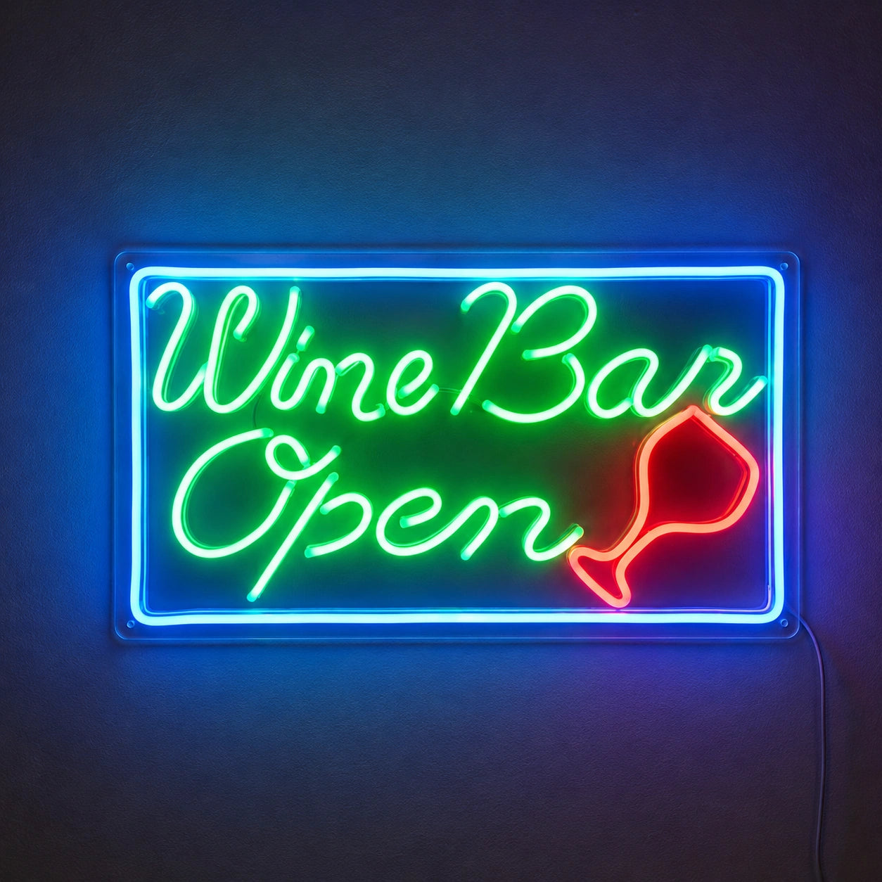 Wine Bar Open Neon Sign LED Neon Sign main product image