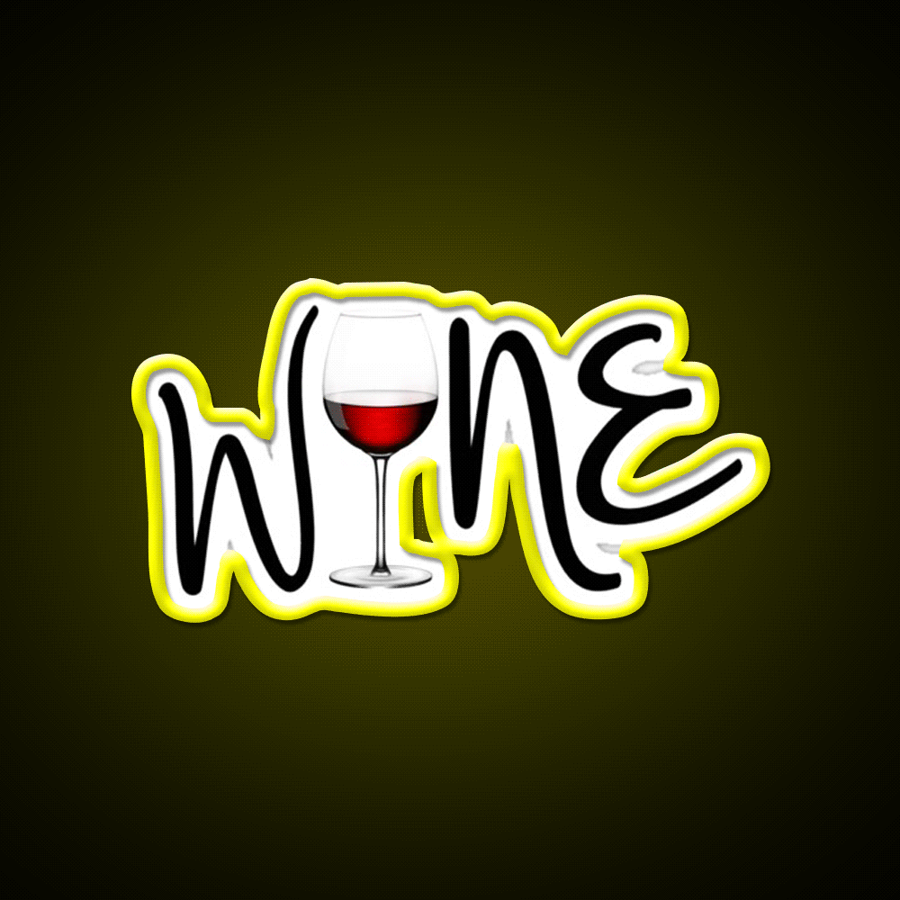 Wine Beer Bar Decor Led Neon Sign Rgb Color - Custom LED neon sign front view