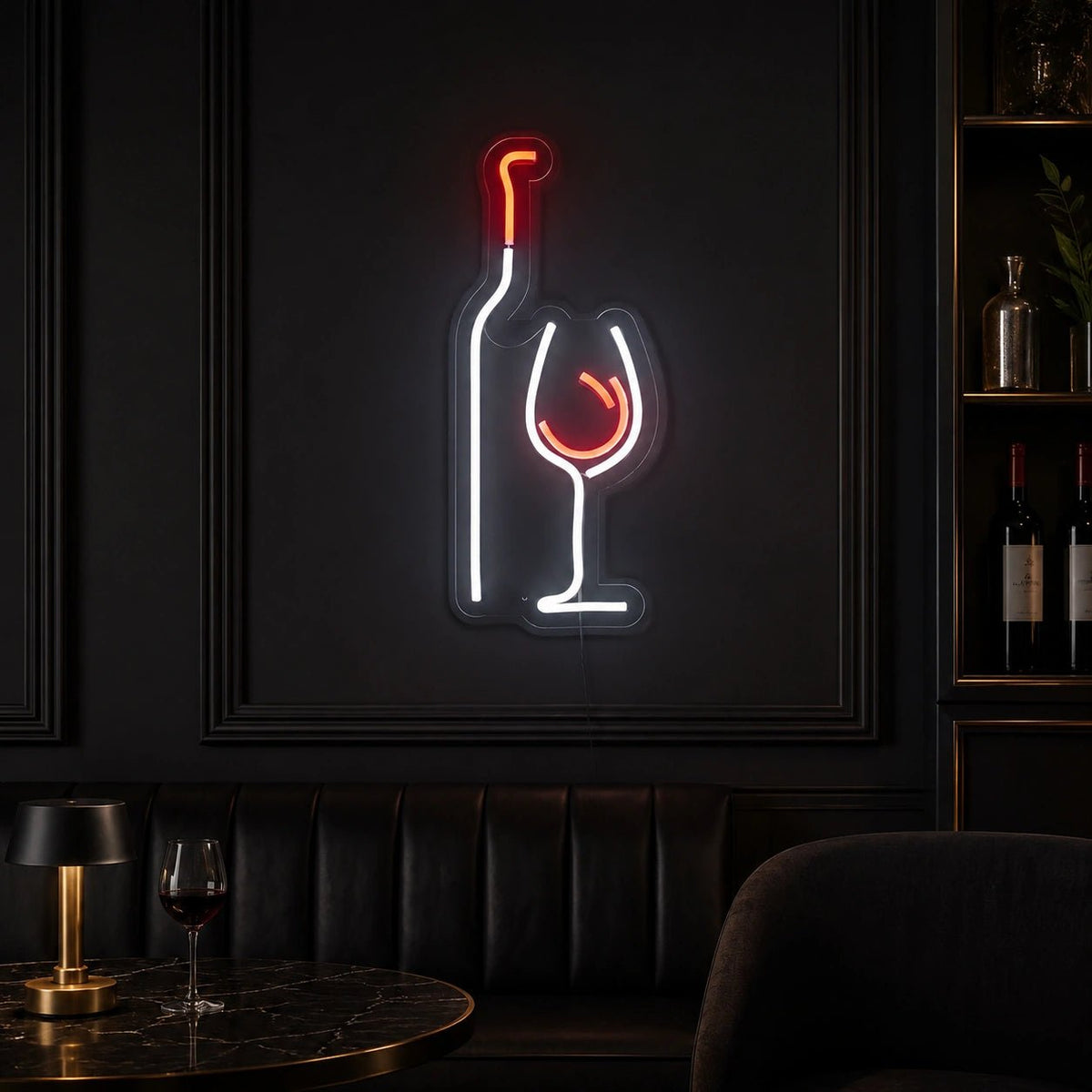 Wine Bottle Glass LED Neon Sign - Shineneon
