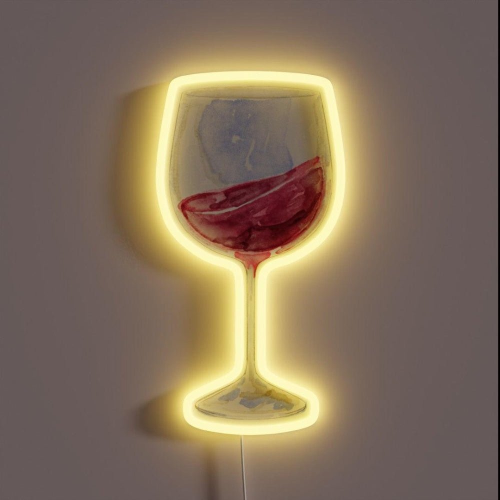 Wine Glass Design Rgb Led Neon Sign - Shineneon