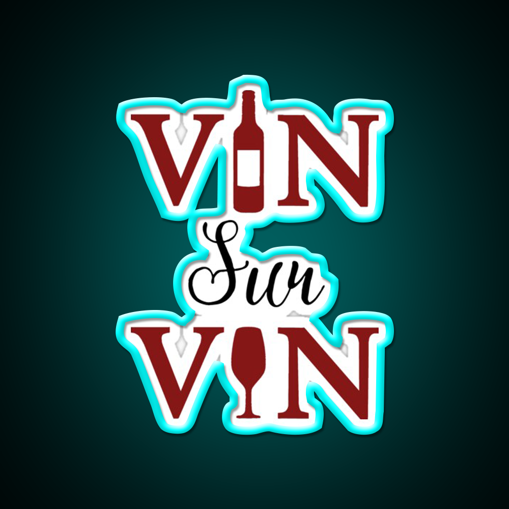 Wine On Wine Man Cave Bar Led Neon Sign Rgb Color