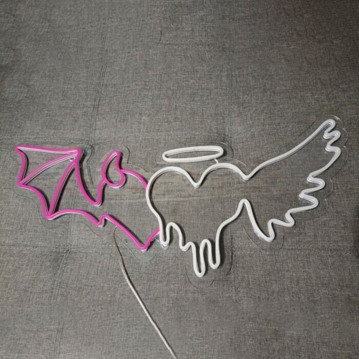Wings With Heart Led Neon Sign - Shineneon