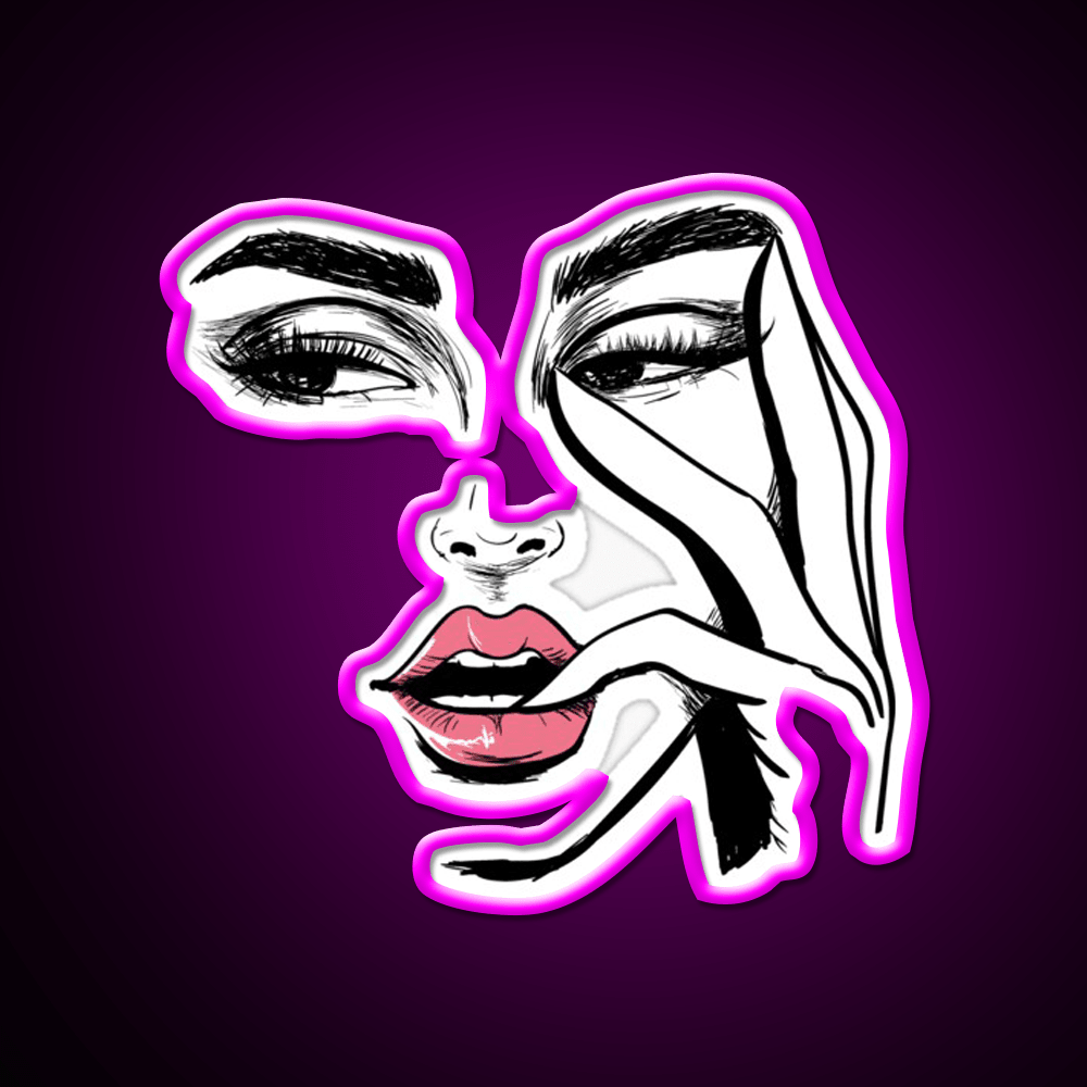 Wink Kiss Eyelashes Fashion Nail Art Nail Salon Led Neon Sign Rgb Color - Shineneon