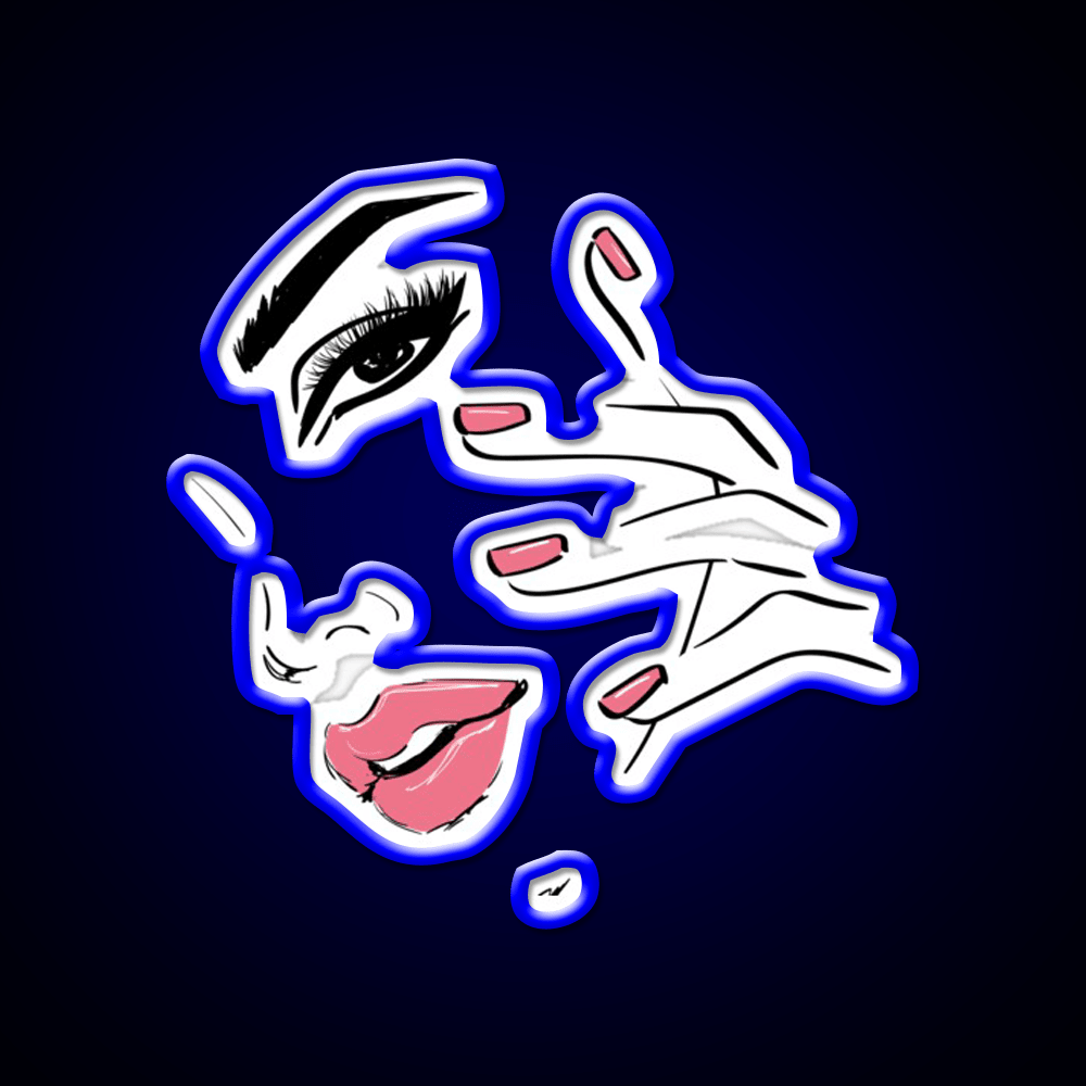 Wink Kiss Eyelashes Nail Art Nail Salon Led Neon Sign For Tech Room Rgb Color - Shineneon