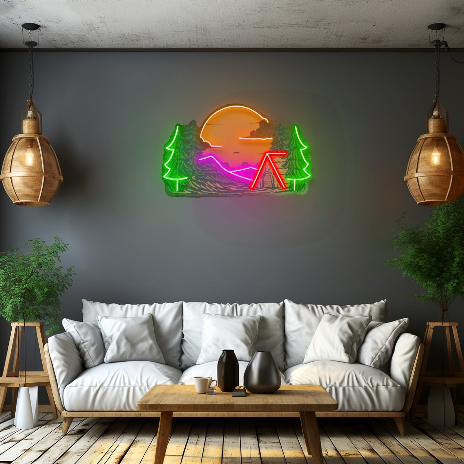 Winter Relaxation Custom Led Signs Artwork For Sale - Shineneon