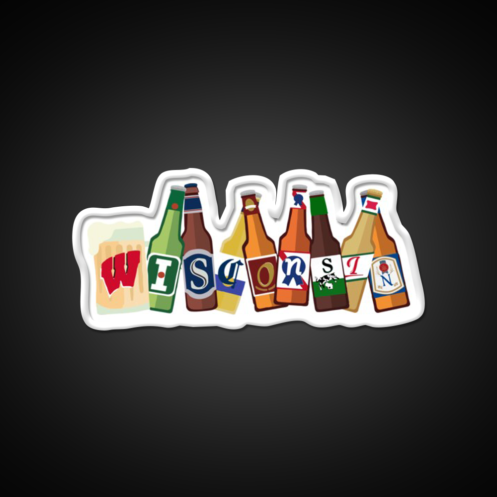 Wisconsin Beer Bar Decor Led Neon Sign Rgb Color - LED neon sign view 11