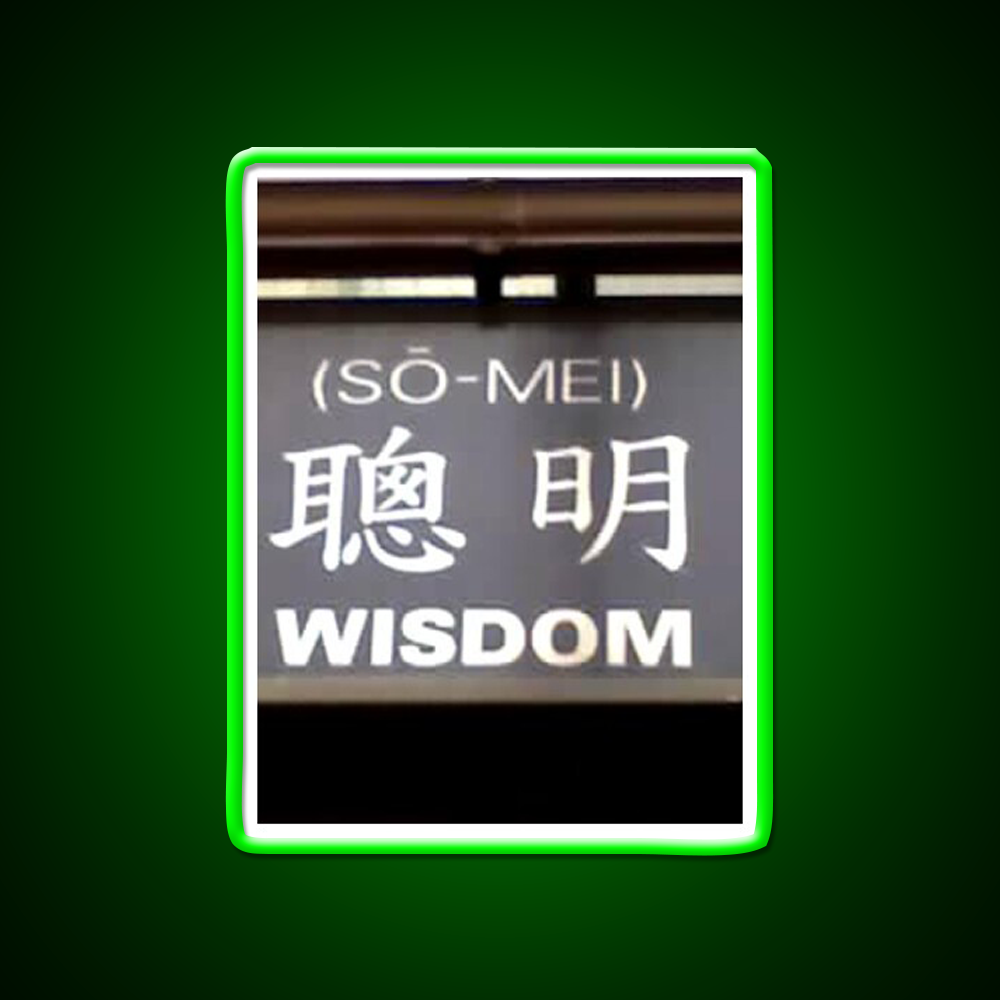 Wisdom In Chinese Characters Asian Cultural Led Neon Sign Rgb Color - LED neon sign view 8