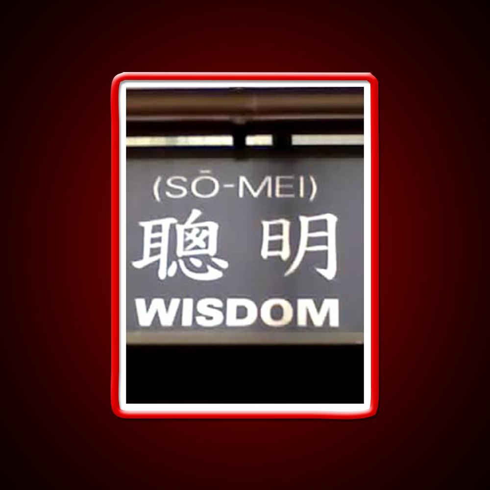 Wisdom In Chinese Characters Asian Cultural Led Neon Sign Rgb Color - LED neon sign view 10