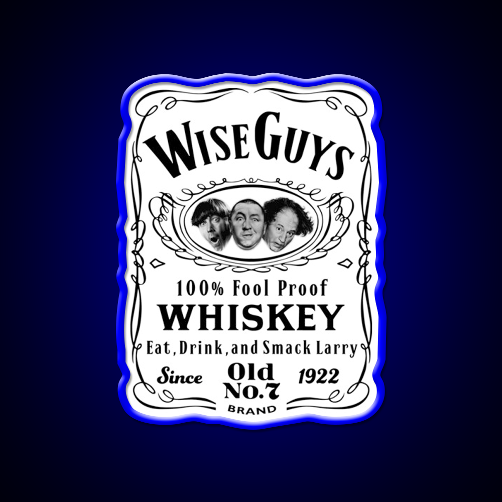 Wise Guy Whiskey Dks Whiskey Drink Bar Led Neon Sign Rgb Color