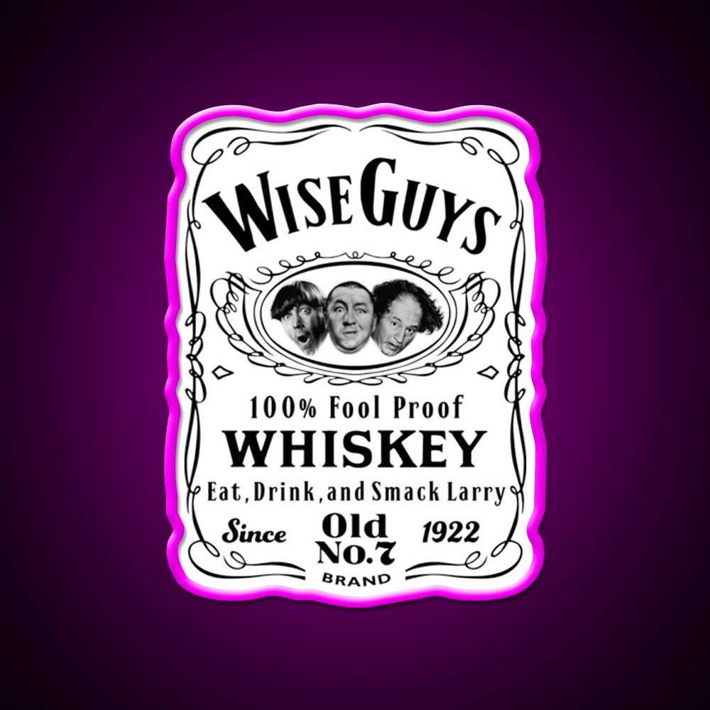 Wise Guy Whiskey Dks Whiskey Drink Bar Led Neon Sign Rgb Color