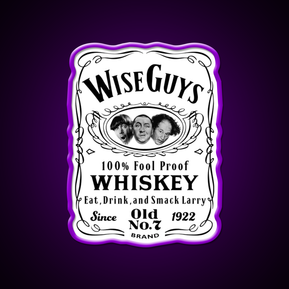 Wise Guy Whiskey Dks Whiskey Drink Bar Led Neon Sign Rgb Color