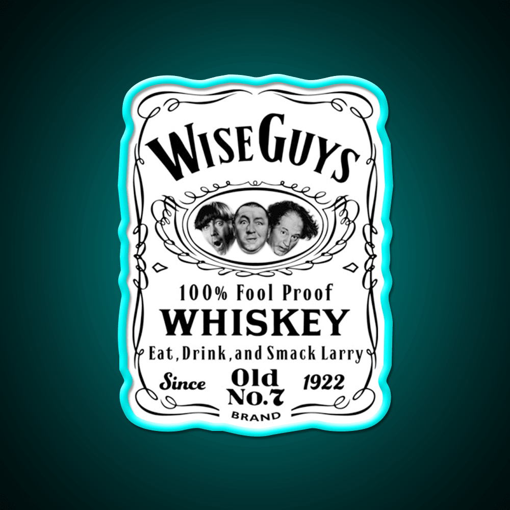 Wise Guy Whiskey Dks Whiskey Drink Bar Led Neon Sign Rgb Color - Shineneon
