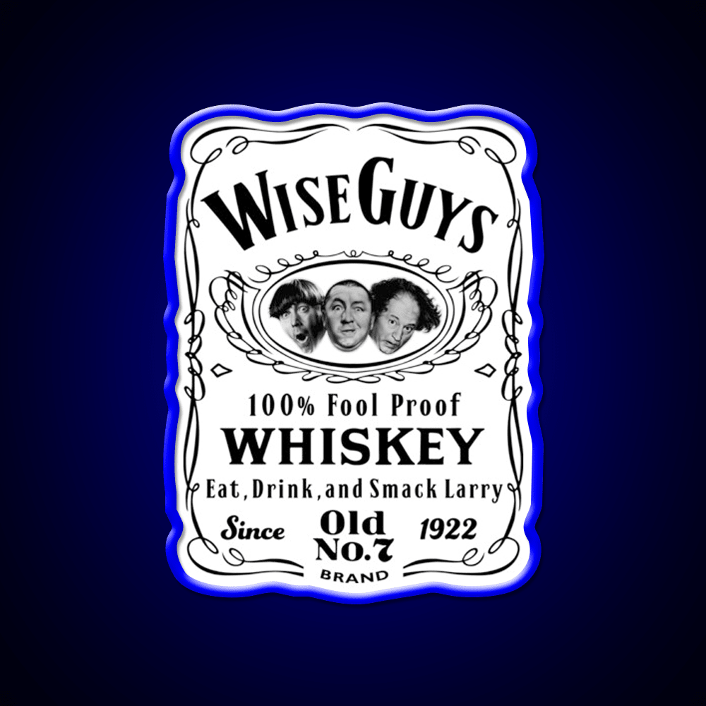 Wise Guy Whiskey Dks Whiskey Drink Bar Led Neon Sign Rgb Color - Shineneon