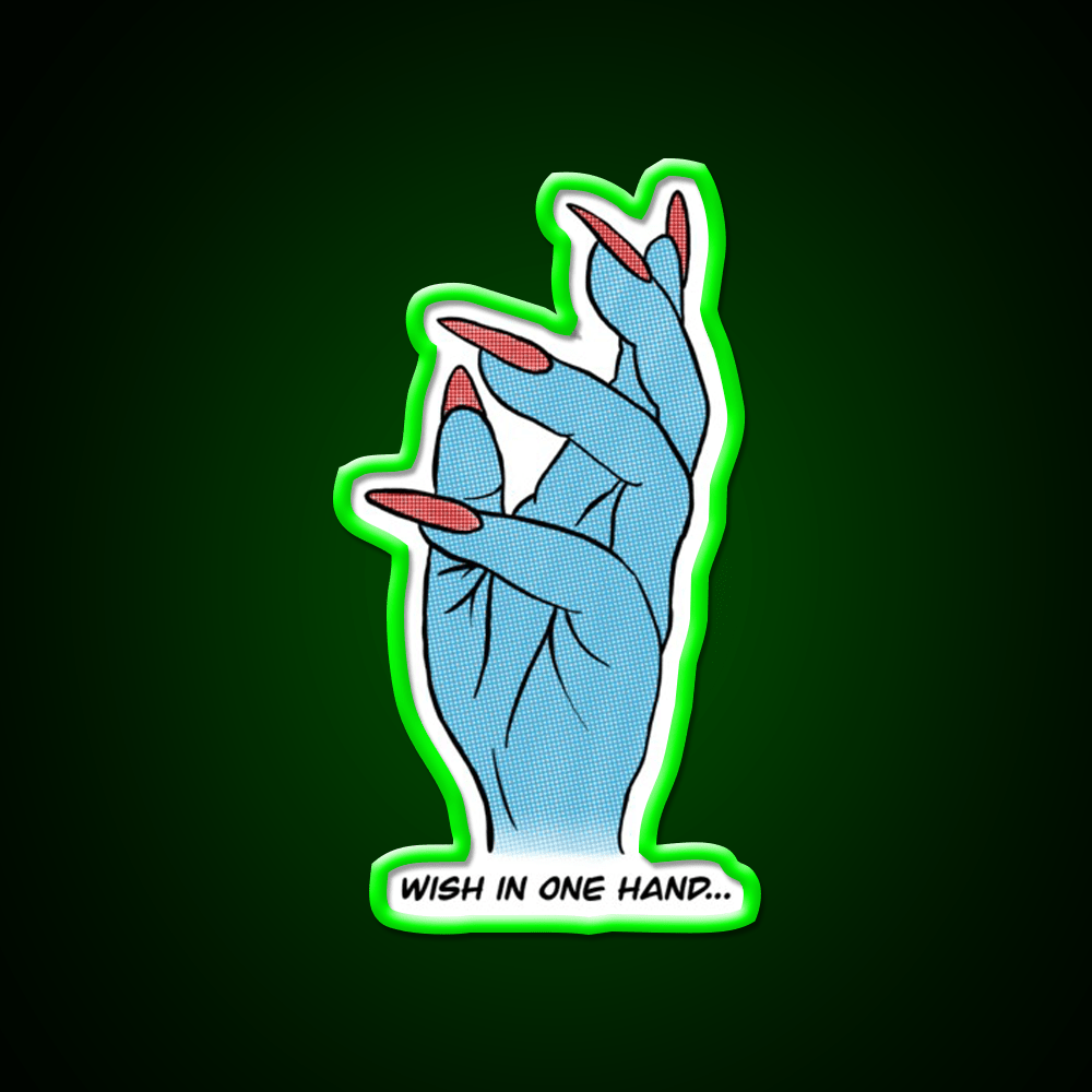 Wish In One Hand Nail Salon Led Neon Sign Rgb Color - Shineneon