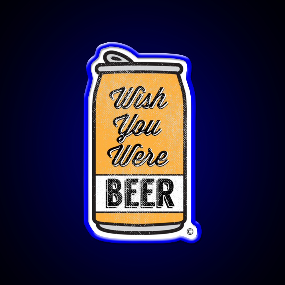 Wish You Were Beer Bar Decor Led Neon Sign Business Neon Sign Rgb Color - LED neon sign view 5
