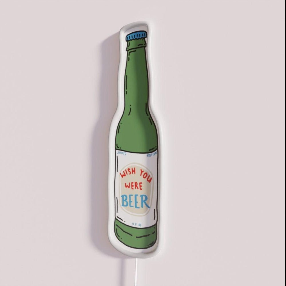 Wish You Were Beer Rgb Led Neon Sign - Shineneon