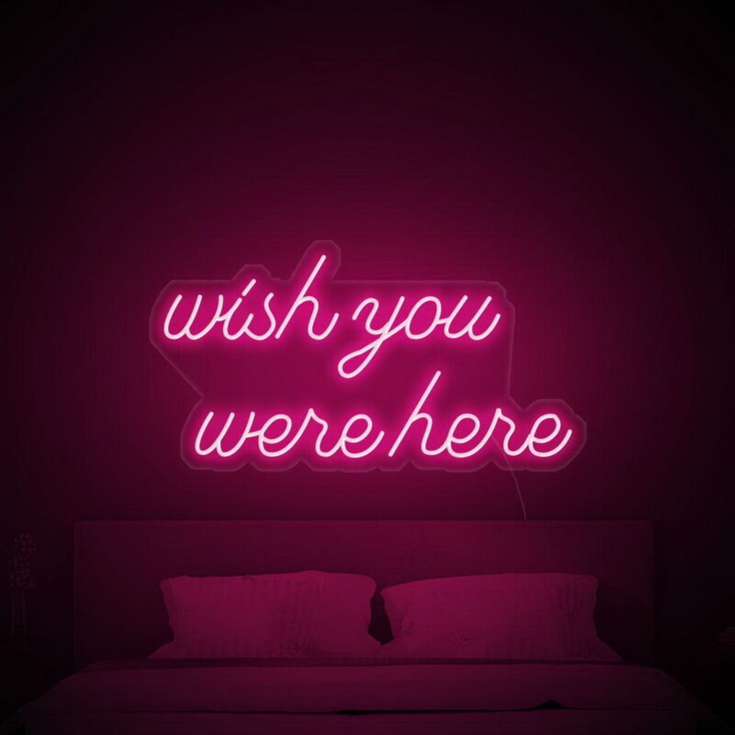 Wish You Were Here Led Neon Sign For Nostalgic - Shineneon