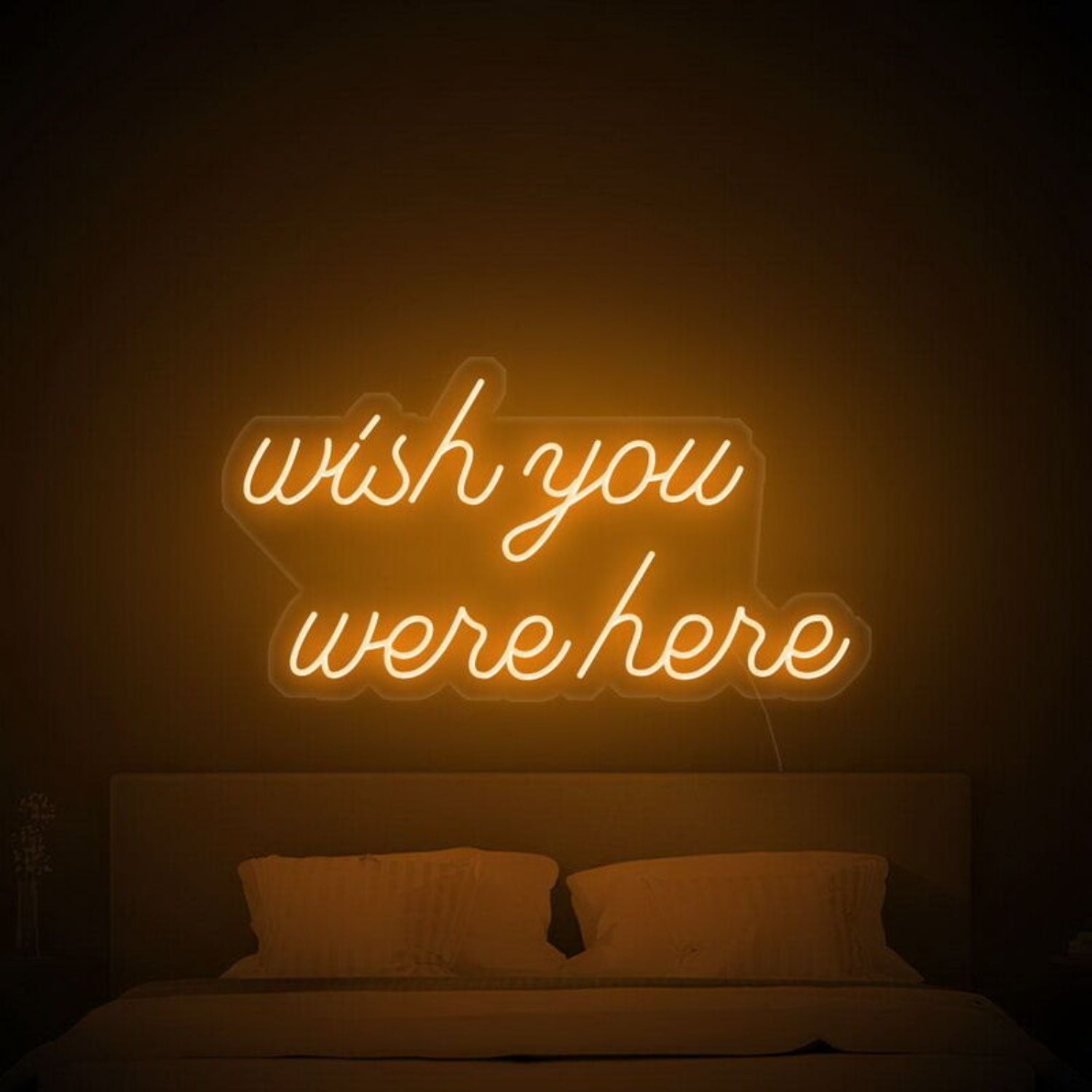 Wish You Were Here Led Neon Sign For Nostalgic - Shineneon