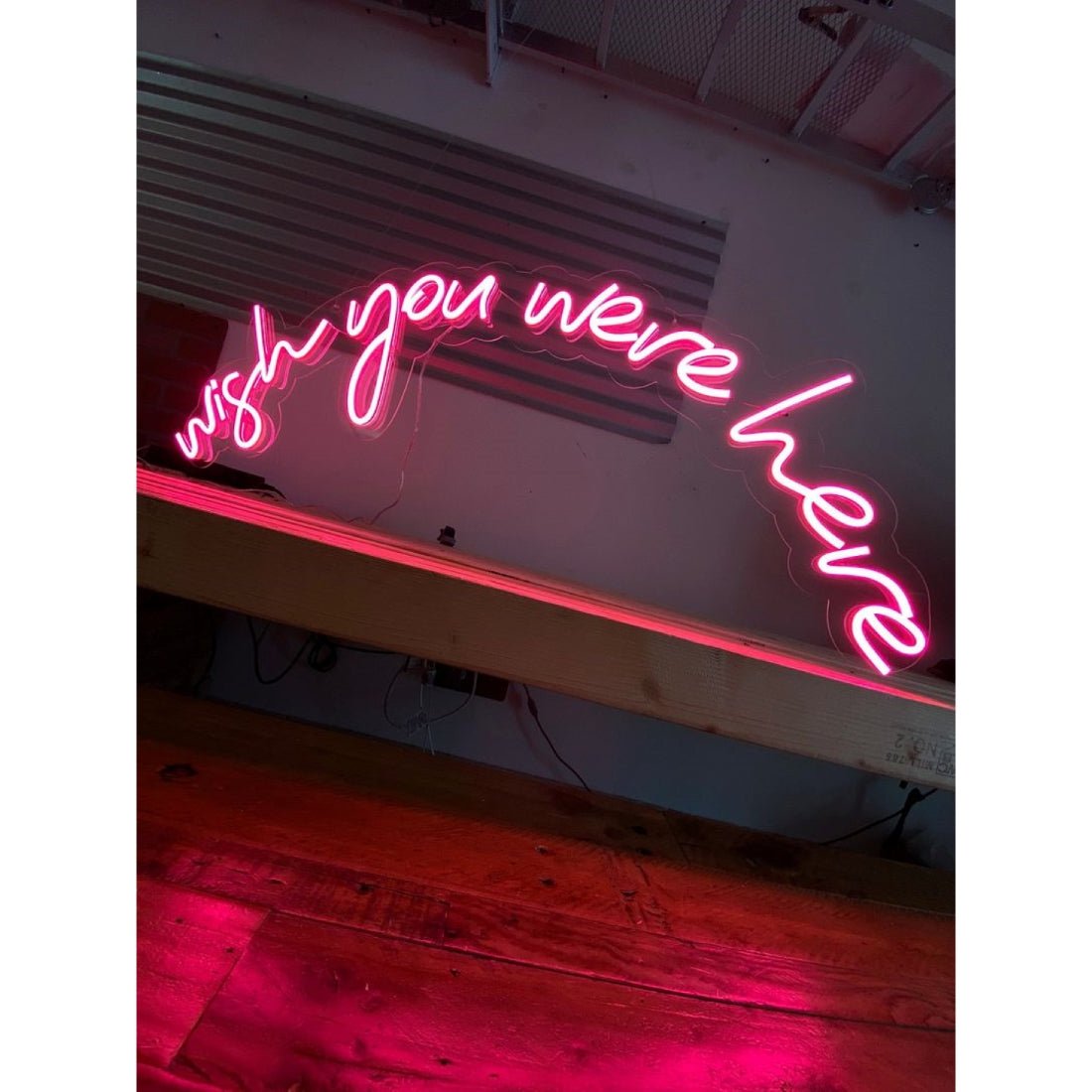 Wish You Were Heve Led Sign Business Neon Sign - Shineneon